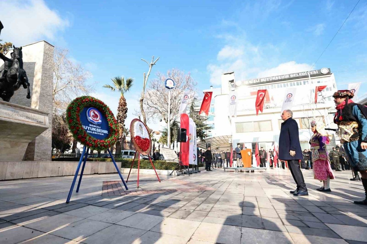 Atatürk’ün Denizli’ye gelişinin 92. yıldönümü anıldı