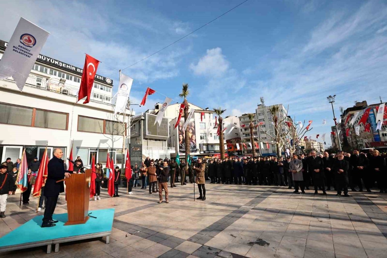 Atatürk’ün Denizli’ye gelişinin 92. yıldönümü anıldı