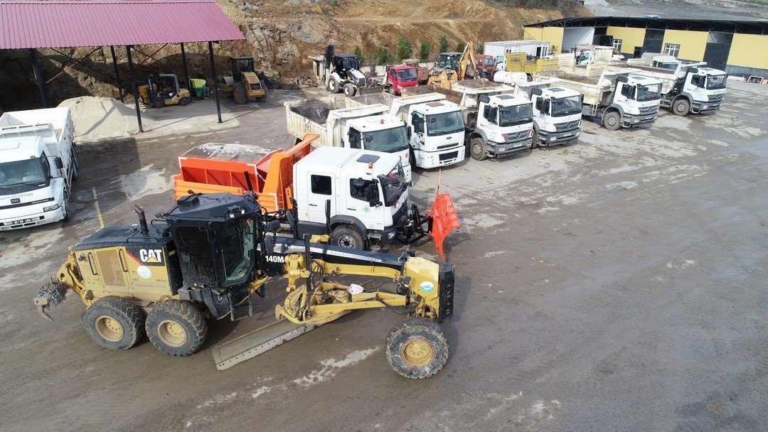 İlkadım’da kırsalda karla mücadele