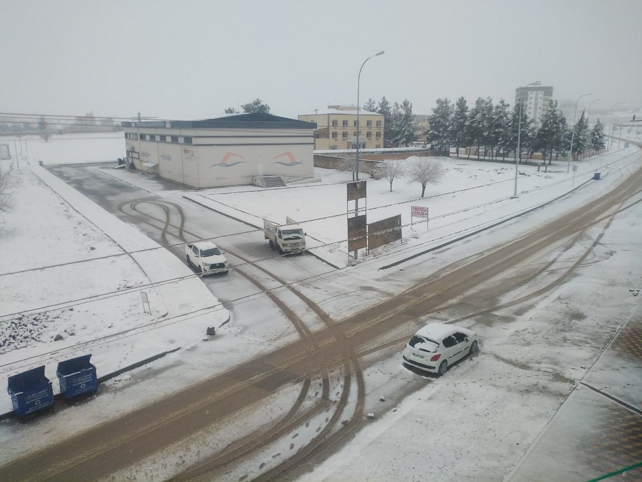 Yavuzeli’nde yılın ilk kar yağışı başladı
