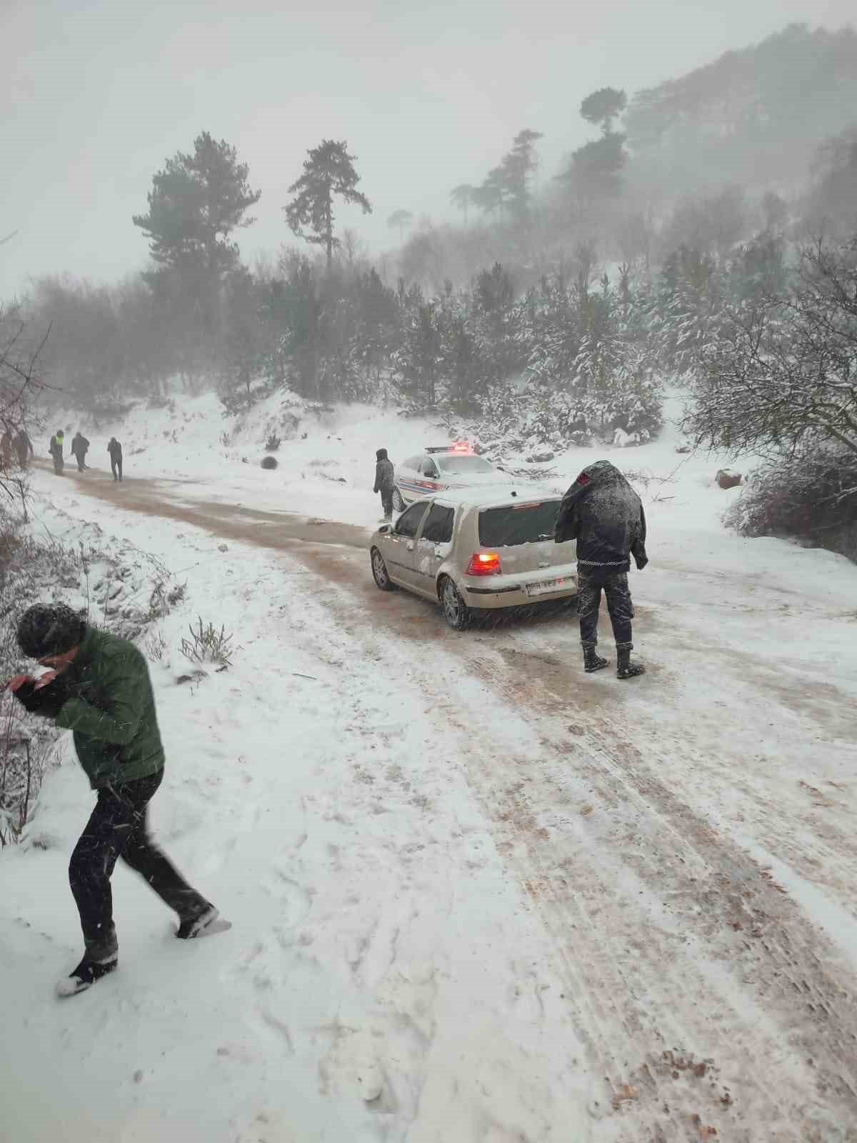 Kara gittiler, mahsur kaldılar