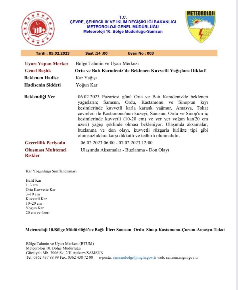 Batı ve Orta Karadeniz, haftaya kar ve fırtınayla başlayacak