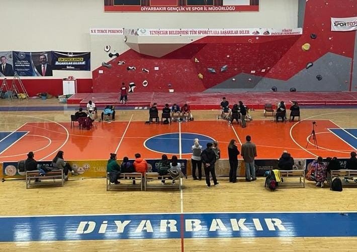 Diyarbakır’da Kısa Kaya Tırmanış Şampiyonası yapıldı