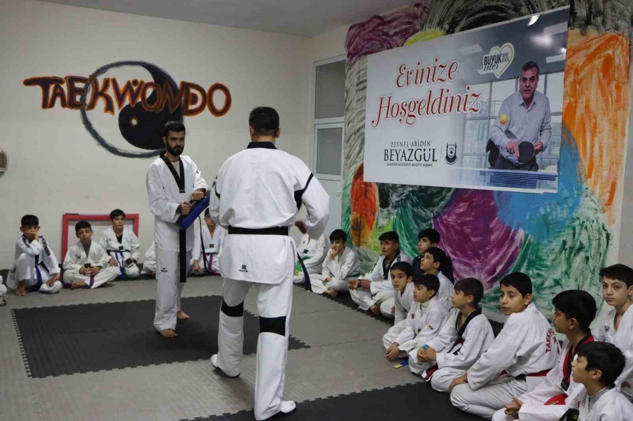 Öğrenciler ara tatilde spor yapma imkanı buldu