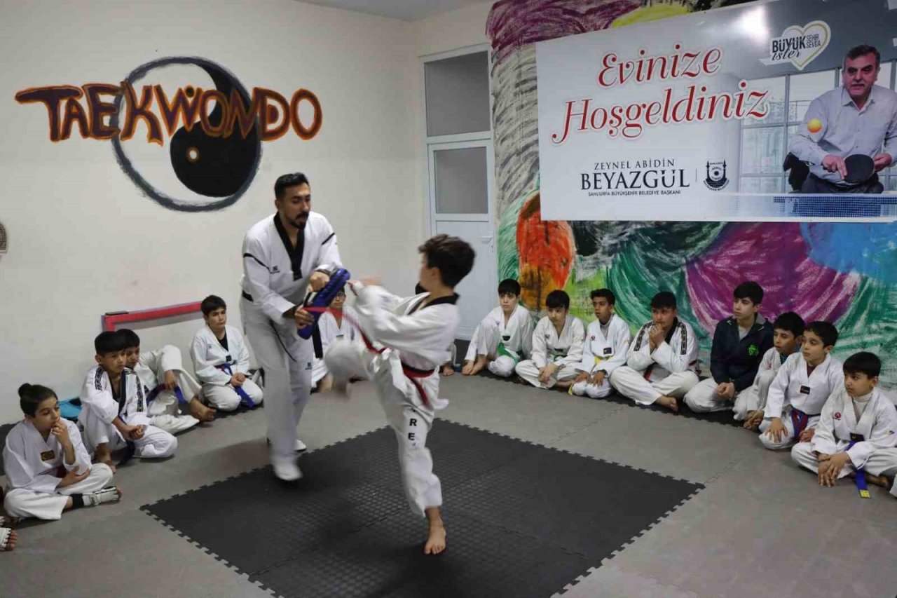 Öğrenciler ara tatilde spor yapma imkanı buldu