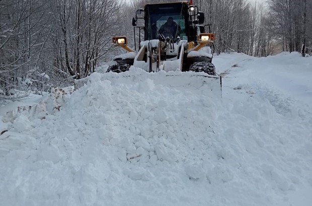 Kar nedeniyle 22 köy yolu kapandı