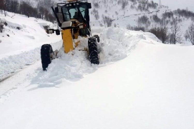Kar nedeniyle 22 köy yolu kapandı