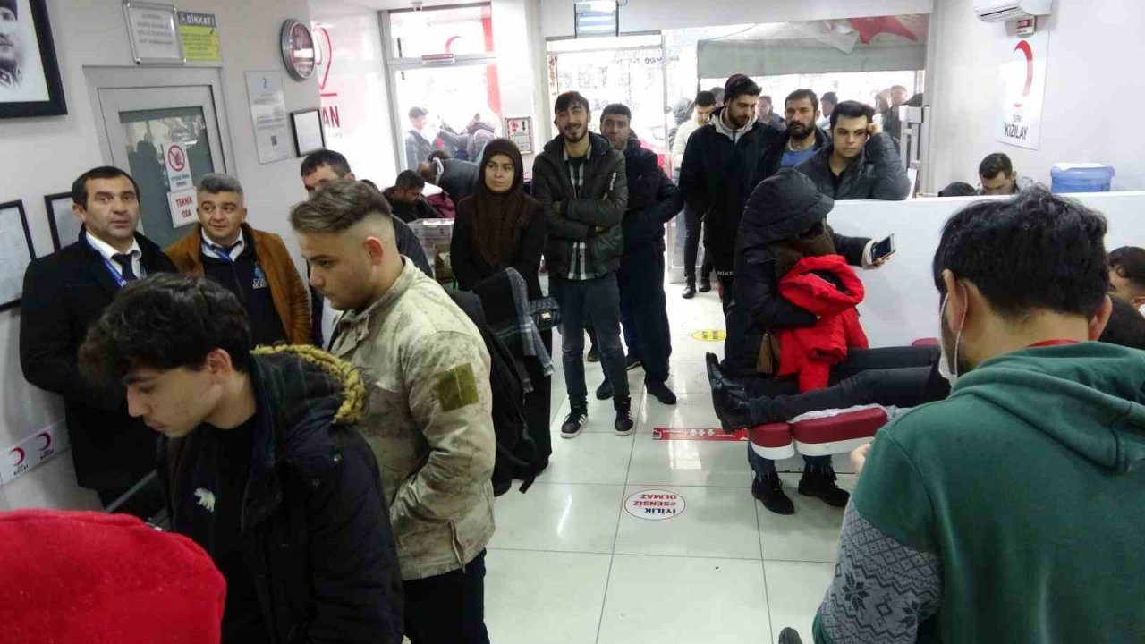 Çorumlular kan bağışı için Kızılay’a akın etti