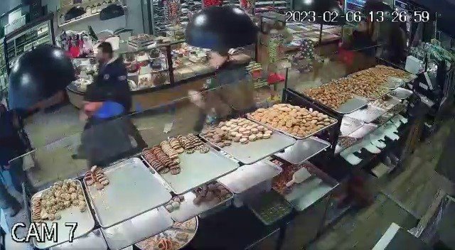 Çorum’daki deprem anı güvenlik kamerasında