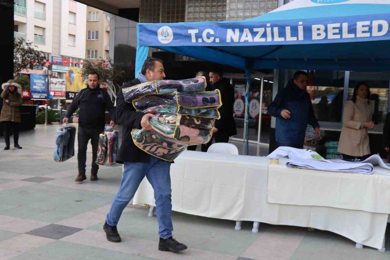 Afet bölgesine Nazilli’den yardım eli