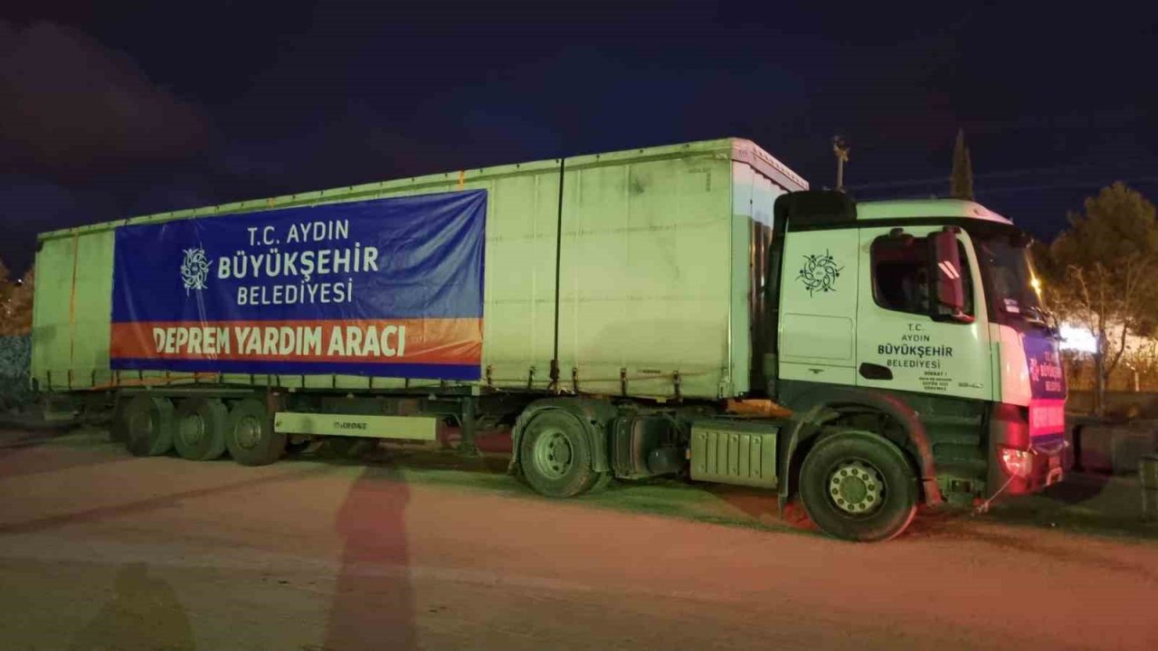 Aydın Büyükşehir Belediyesi deprem bölgesine destek için teyakkuza geçti