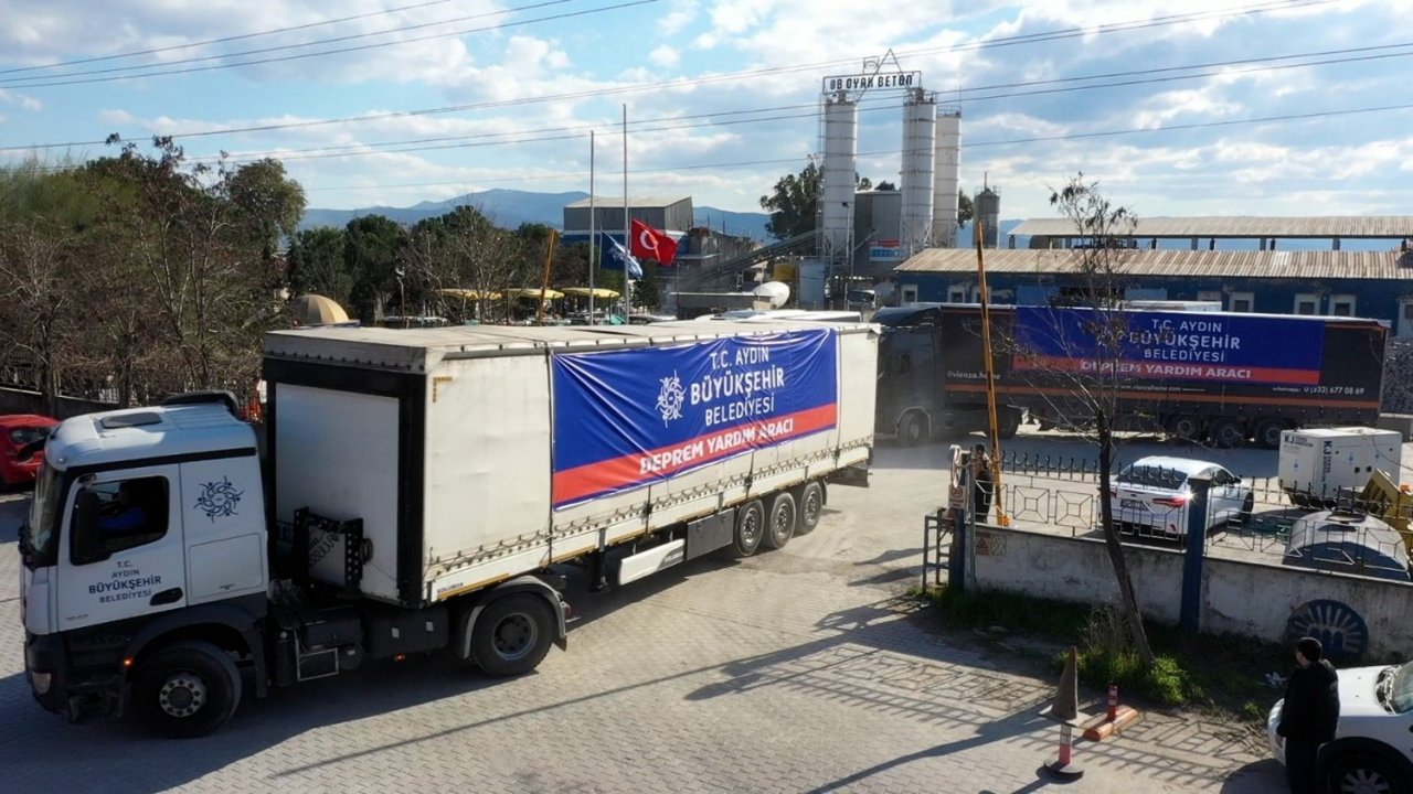 Aydın Büyükşehir Belediyesi deprem bölgesine destek olmaya devam ediyor