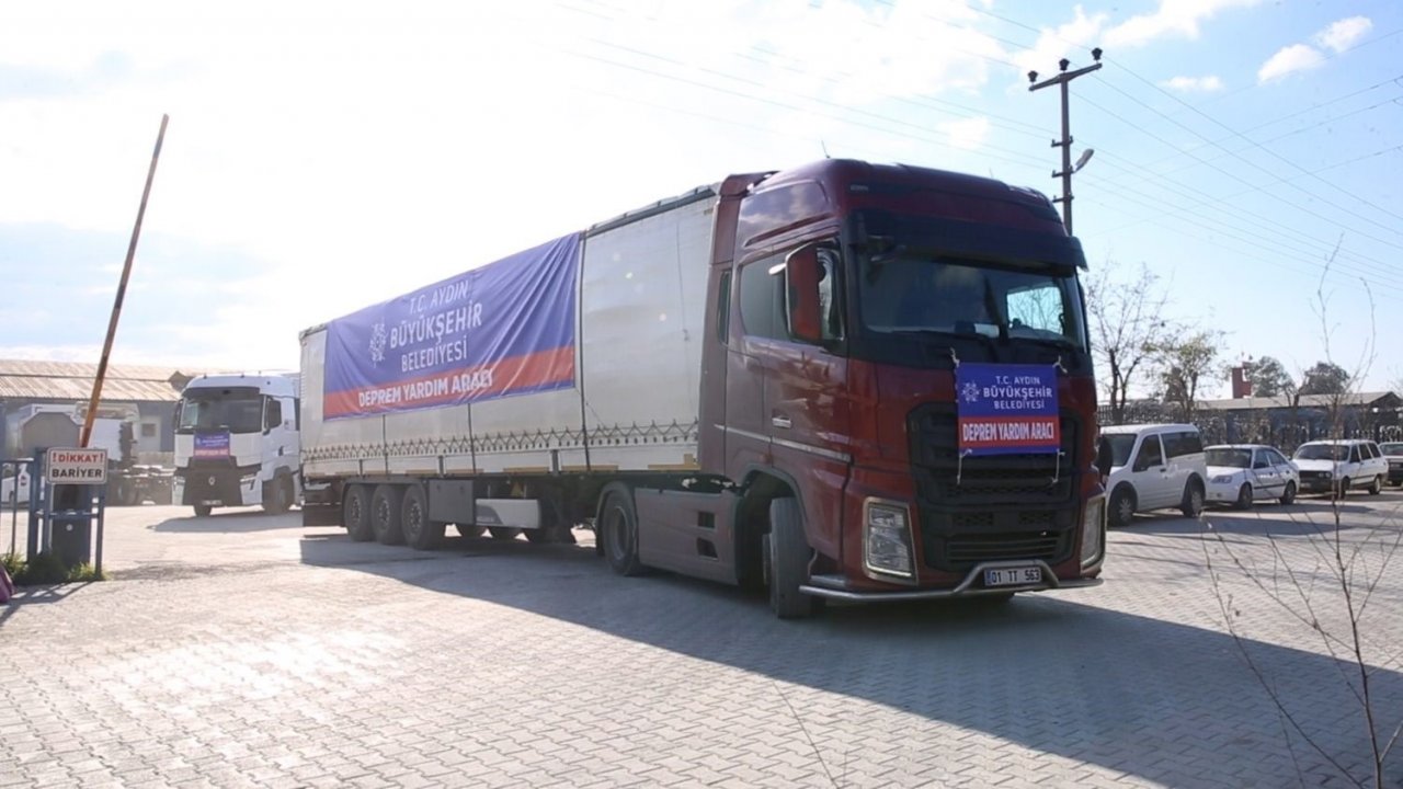 Aydın Büyükşehir Belediyesi deprem bölgesine destek olmaya devam ediyor