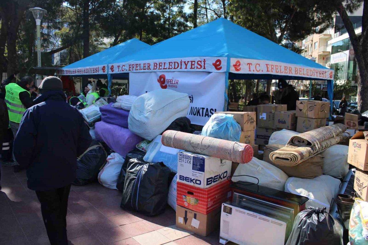 Aydınlıların depremzedeler için seferberliği devam ediyor