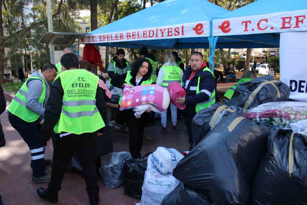 Aydınlıların depremzedeler için seferberliği devam ediyor