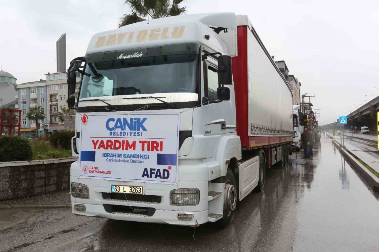 Canik’ten deprem bölgesine yardım seferberliği
