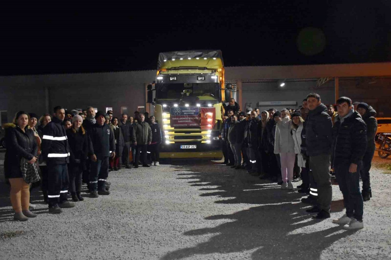 Germencik’ten ilk yardım tırı yola çıktı