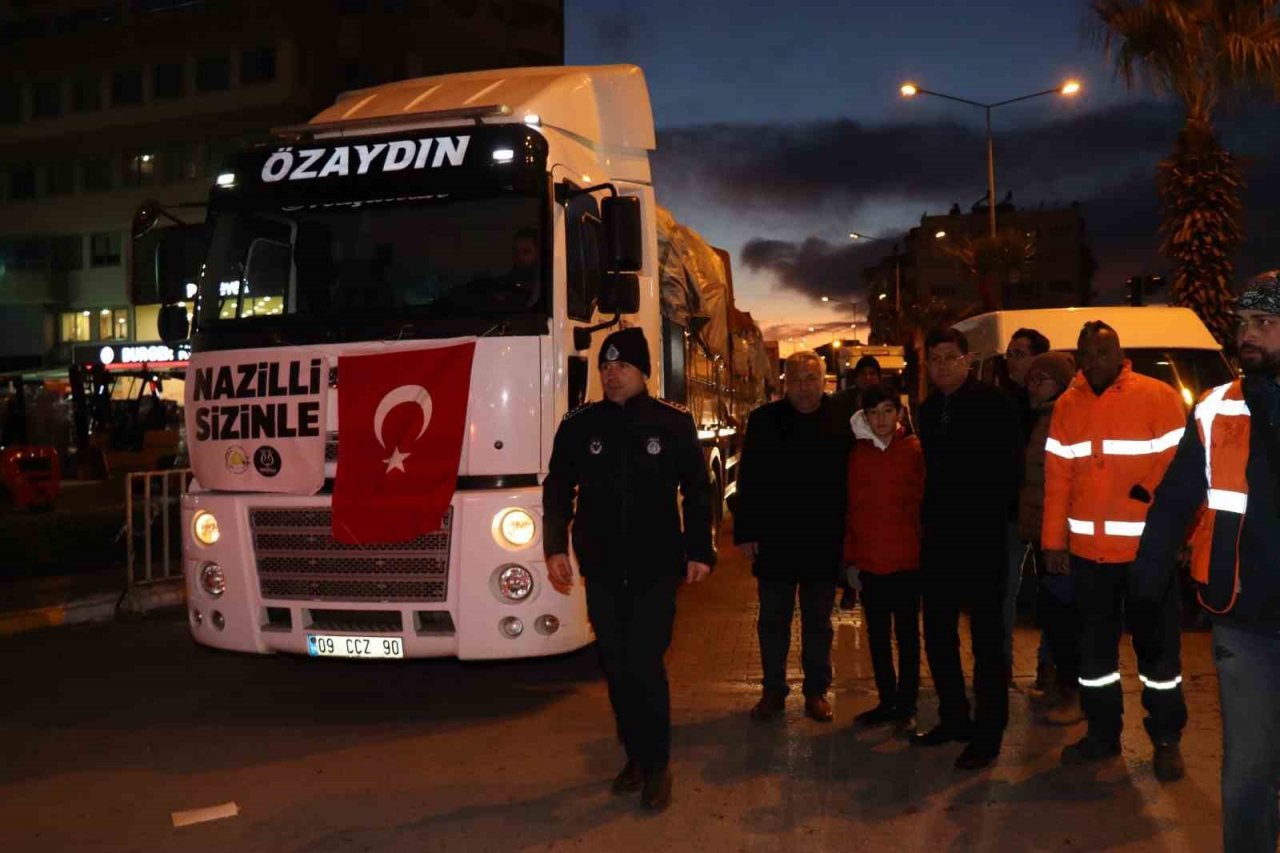 Nazilli’den otuzikinci tır dualarla yola çıktı