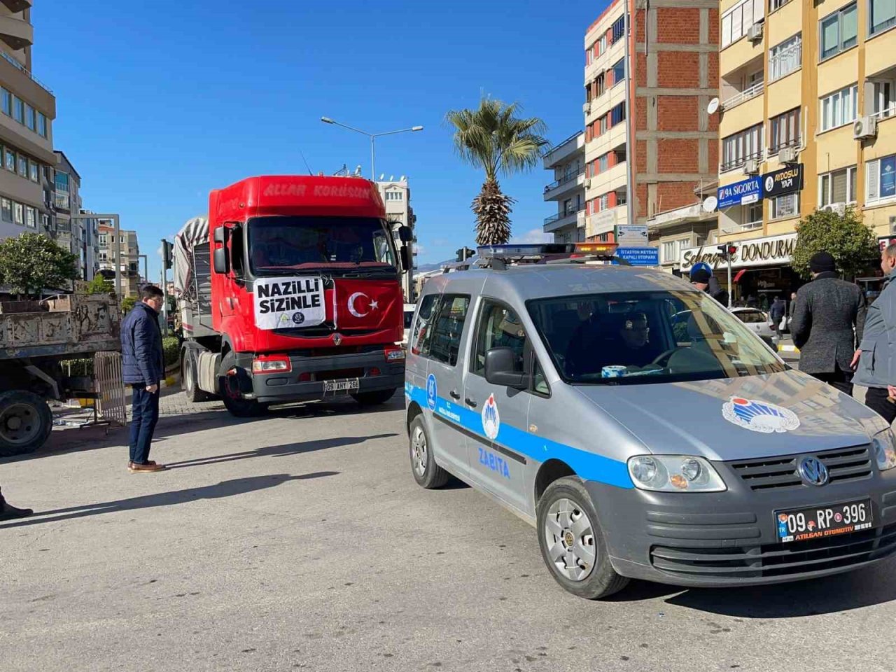 Depremin 58’inci saatinde 58’inci araç Nazilli’den yola çıktı