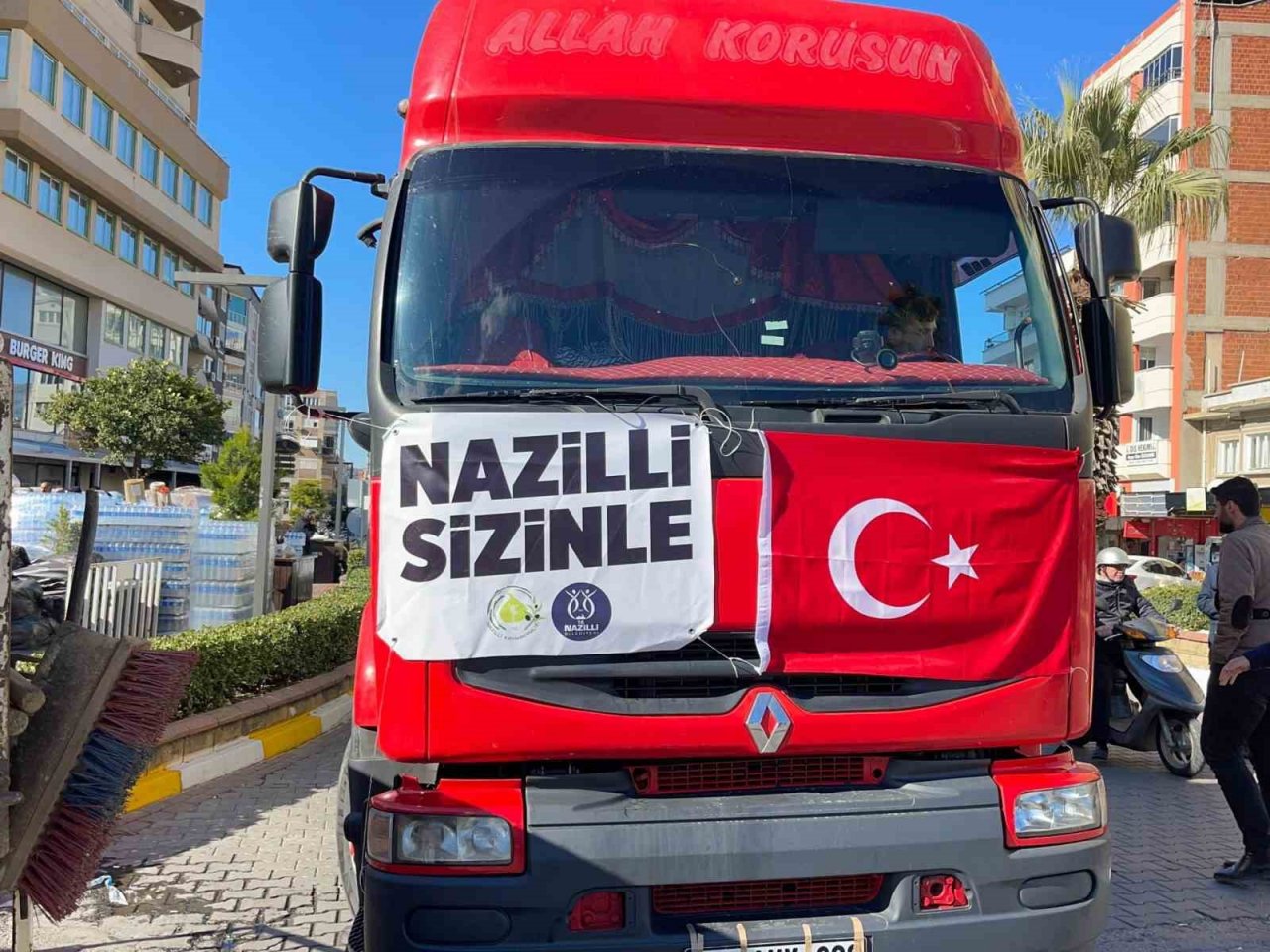 Depremin 58’inci saatinde 58’inci araç Nazilli’den yola çıktı