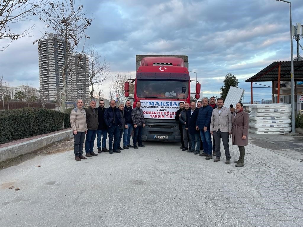 MAKSİAD’ın yardım tırı deprem bölgesinde