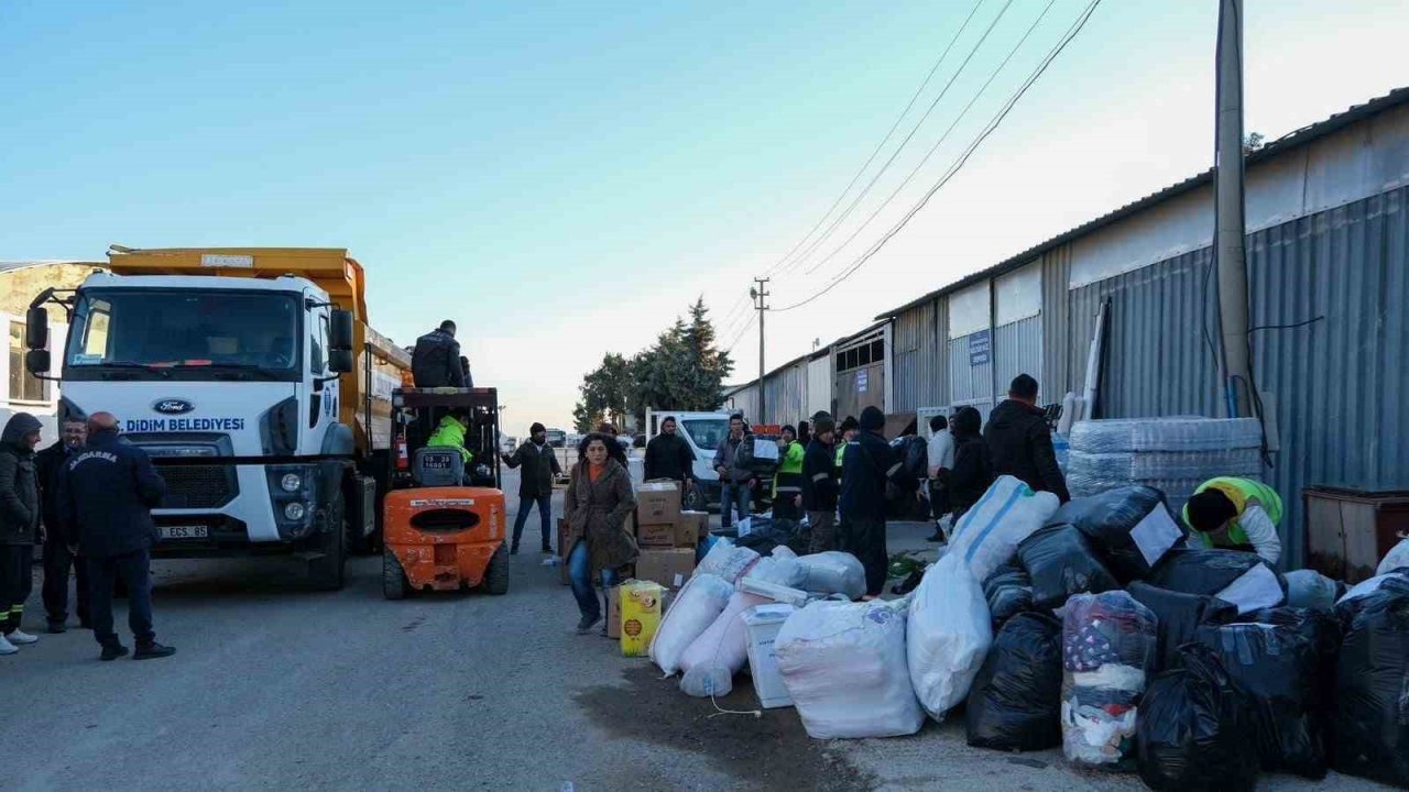 Didim’den deprem bölgesine destekler devam ediyor