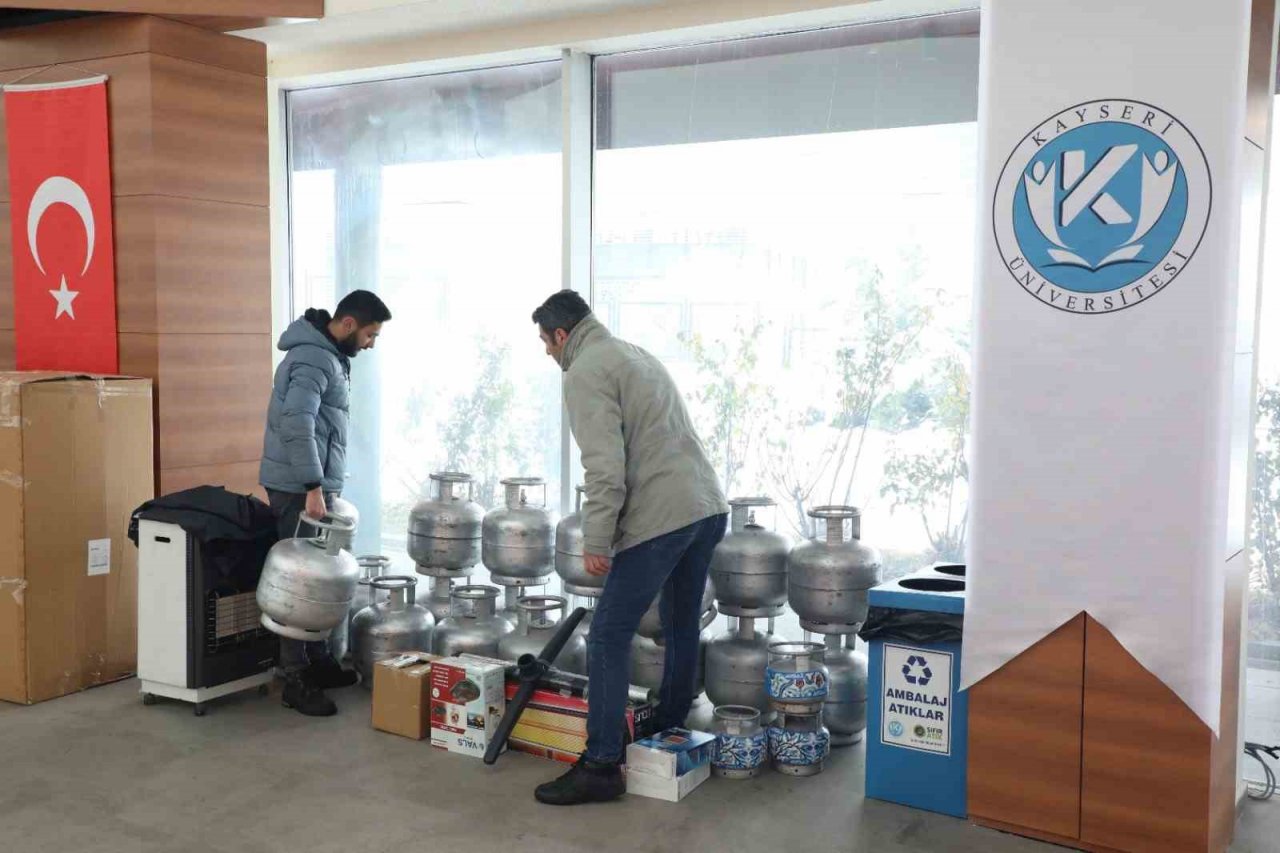 Kayseri Üniversitesi’nden deprem bölgesine yardım eli