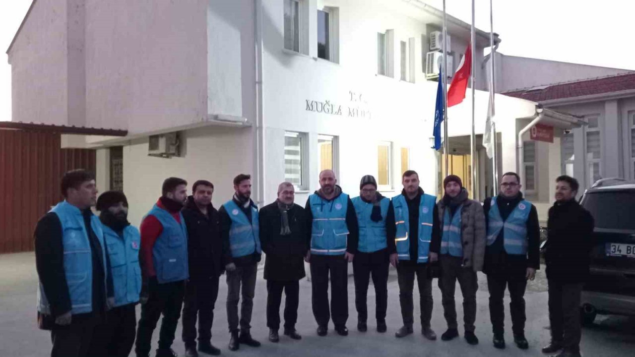 Muğla İl Müftülüğünden 12 kişi deprem bölgesine hareket etti