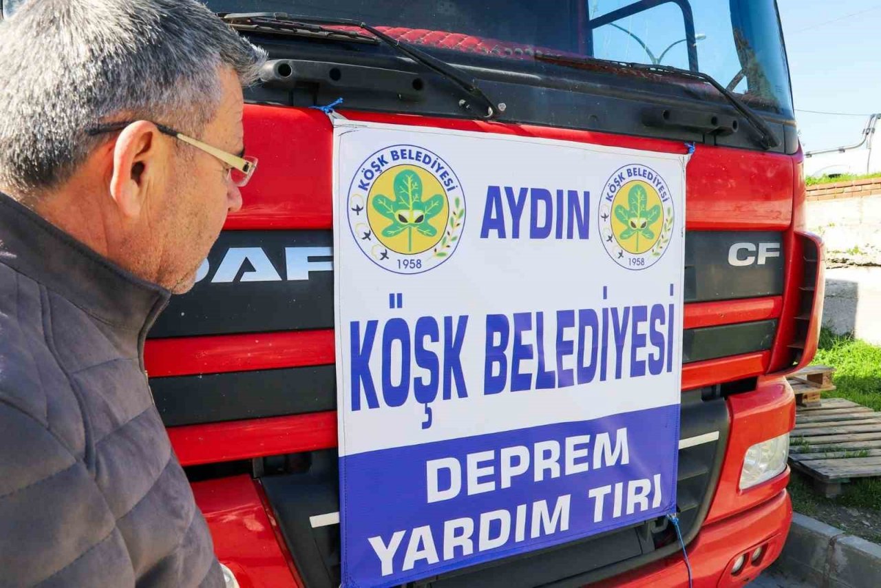 Köşk halkının şefkat eli deprem bölgesinde
