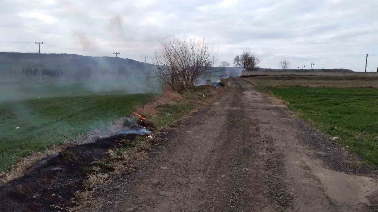 Şüpheli yangını itfaiye ekipleri söndürdü