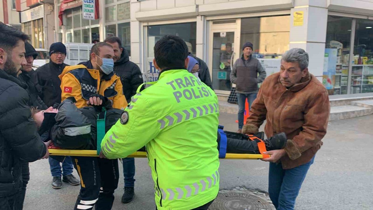 Tekirdağ’da yaralamalı kaza kameraya yansıdı