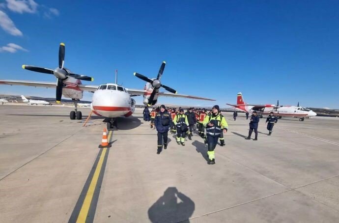 Ukrayna’dan gelen ilk arama-kurtarma ekibi Gaziantep’e ulaştı