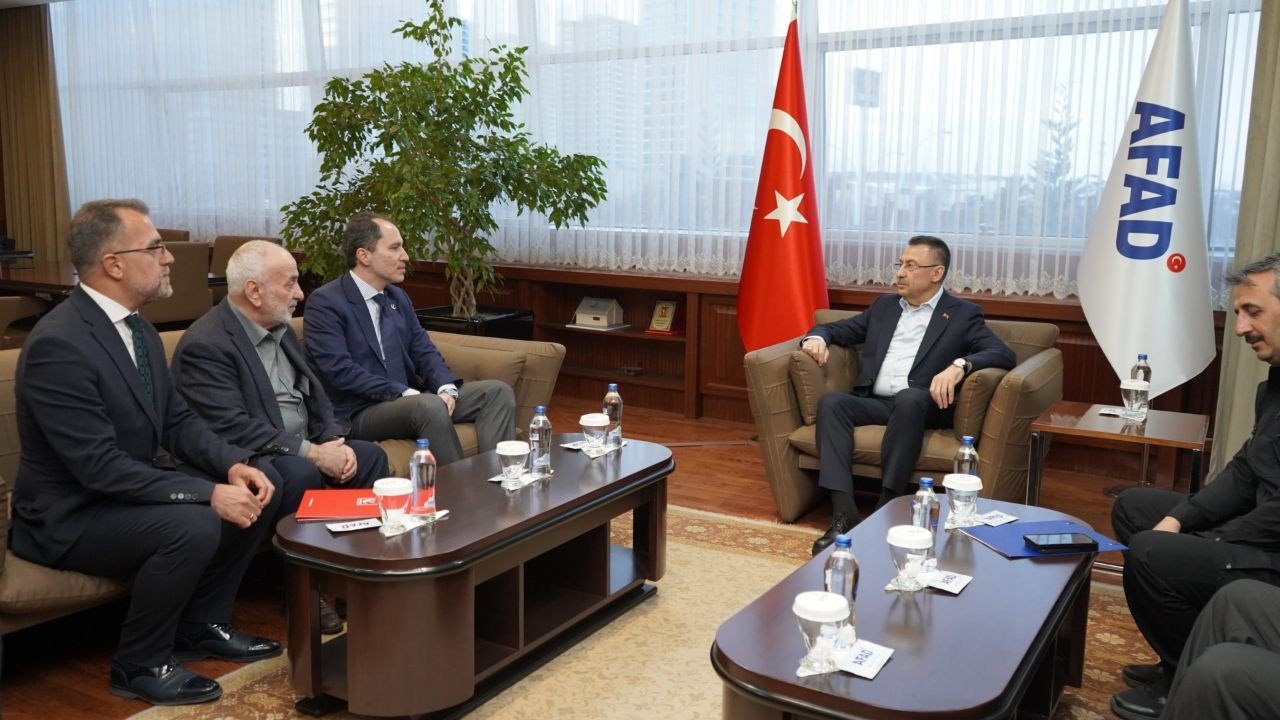 Yeniden Refah Partisi Genel Başkanı Erbakan, Cumhurbaşkanı Yardımcısı Oktay ile görüştü