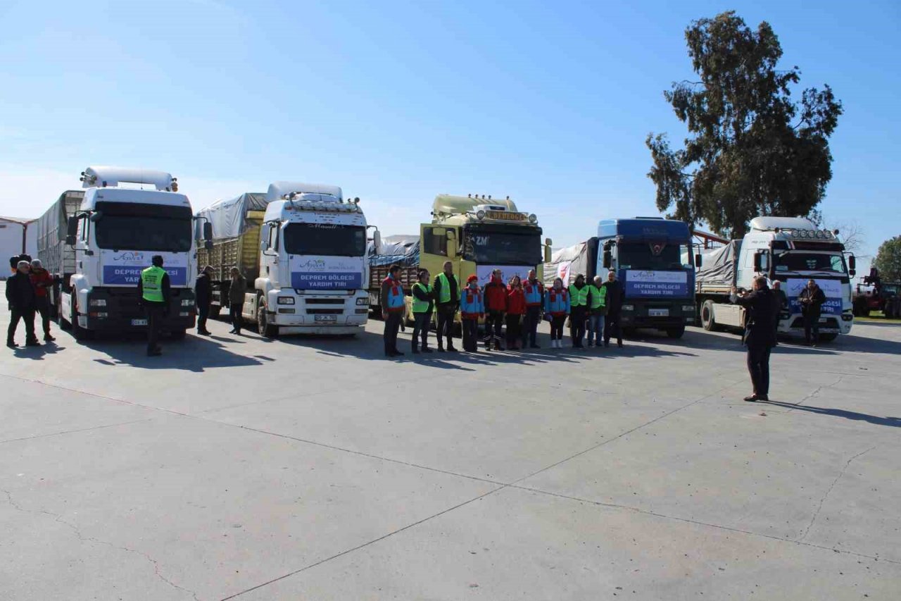 Aydın’dan 154 yardım tırı afet bölgelerine gönderildi