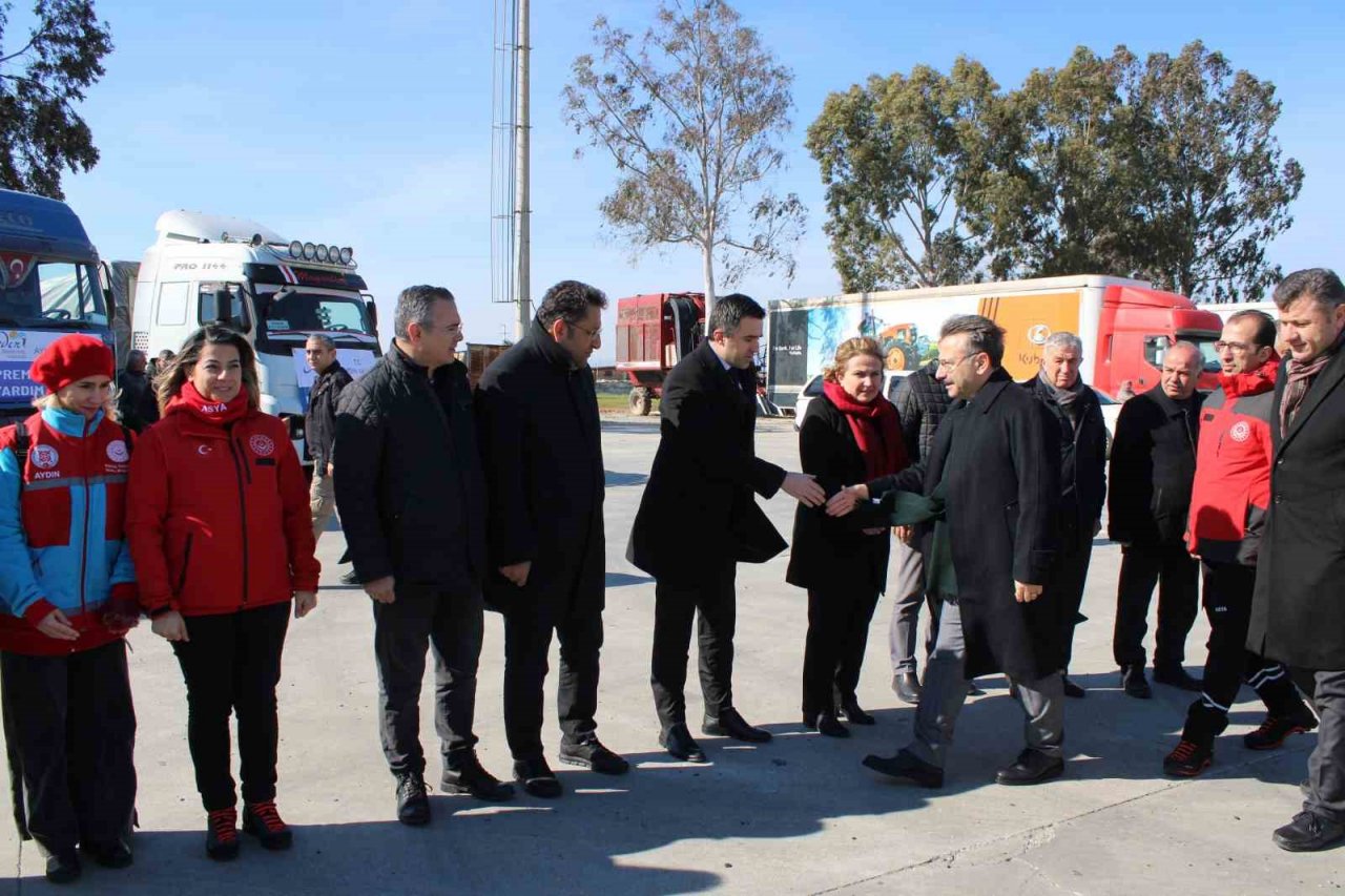 Aydın’dan 154 yardım tırı afet bölgelerine gönderildi