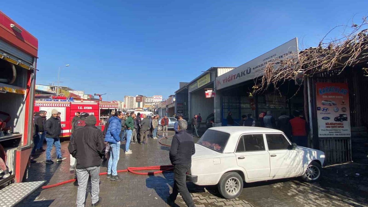 Elektrikli ısıtıcıdan çıkan yangın iş yerini kullanılamaz hale getirdi