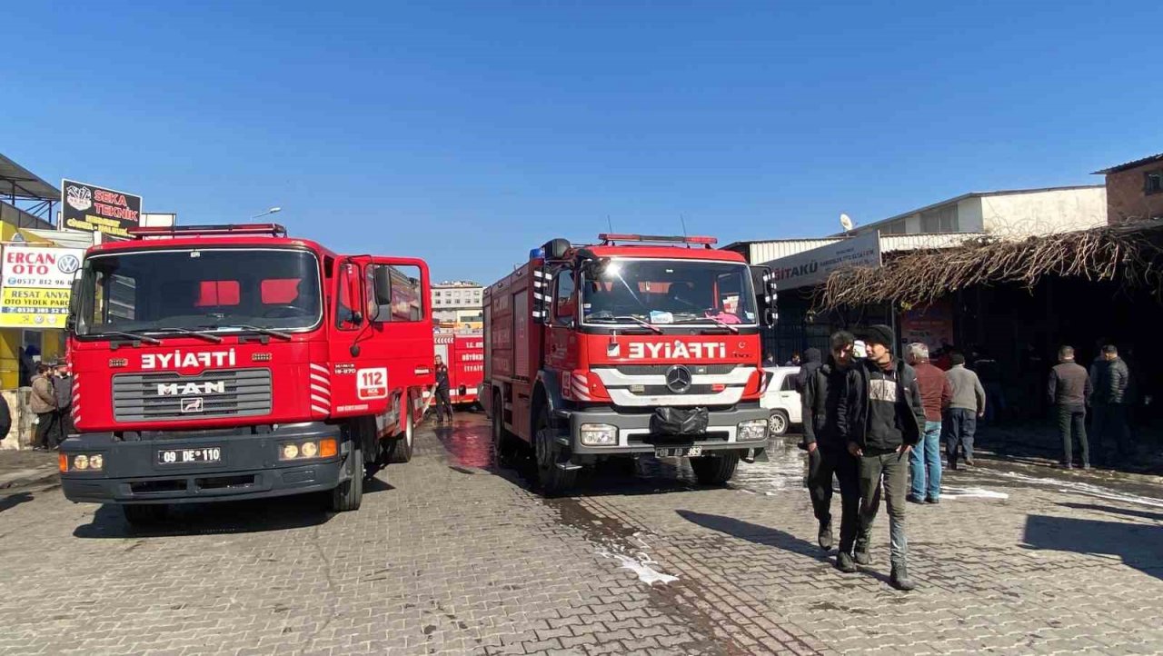 Elektrikli ısıtıcıdan çıkan yangın iş yerini kullanılamaz hale getirdi