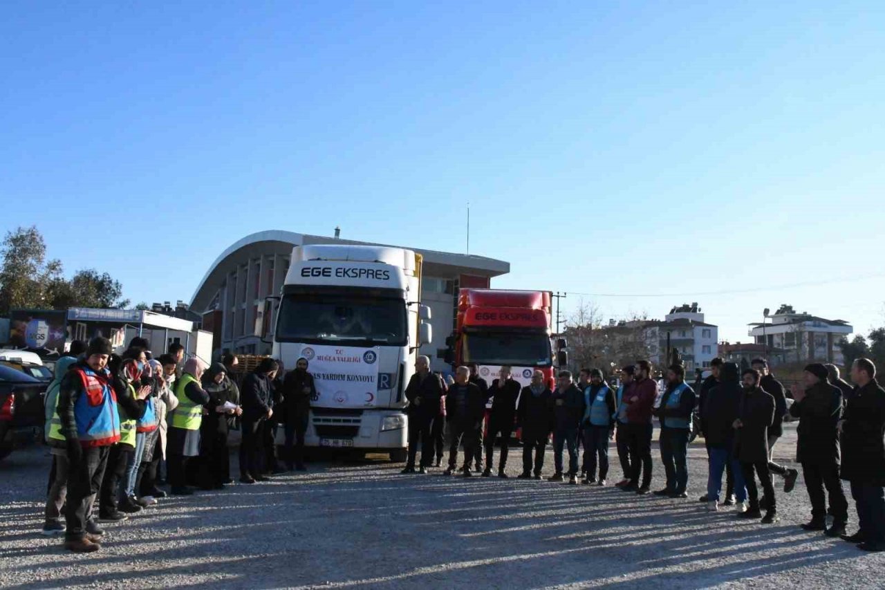 Muğla’dan deprem bölgesine 145 Yardım tırı gönderildi