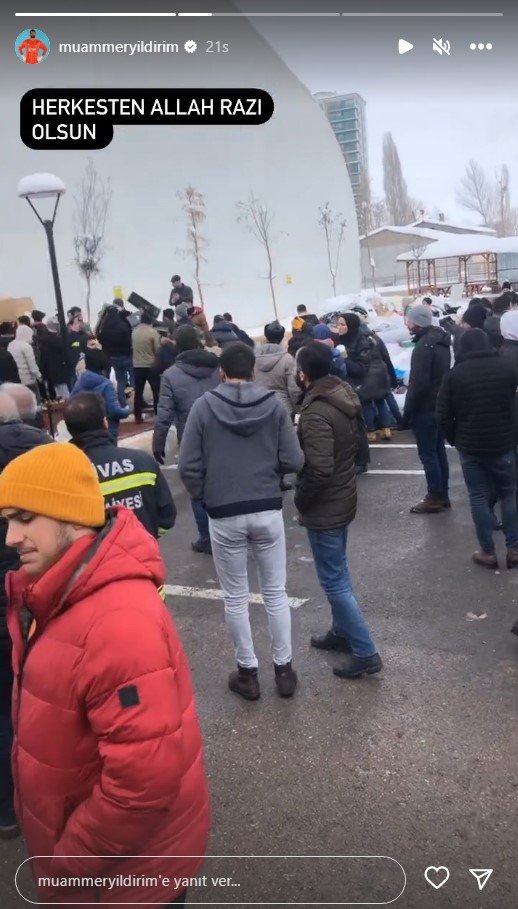 Sivassporlu Muammer’den yardım çalışmalarına destek