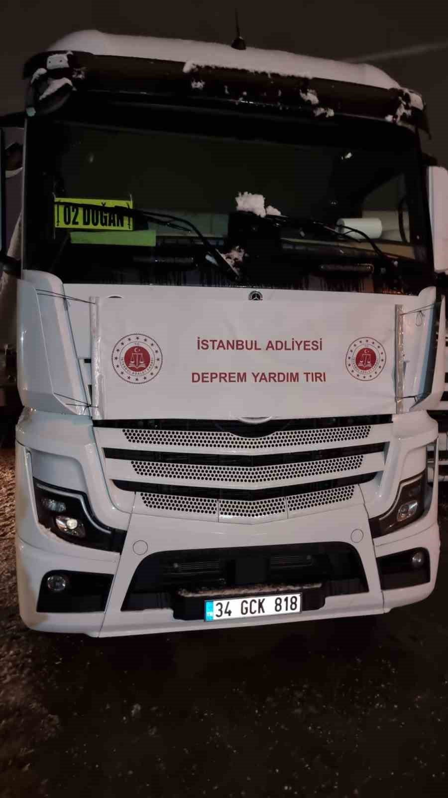 İstanbul Cumhuriyet Başsavcılığının konvoyu Hatay’a gönderildi