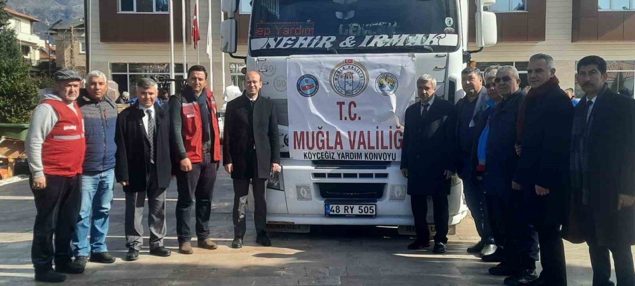 Köyceğiz’den deprem bölgesine her gün yardım tırı gidiyor