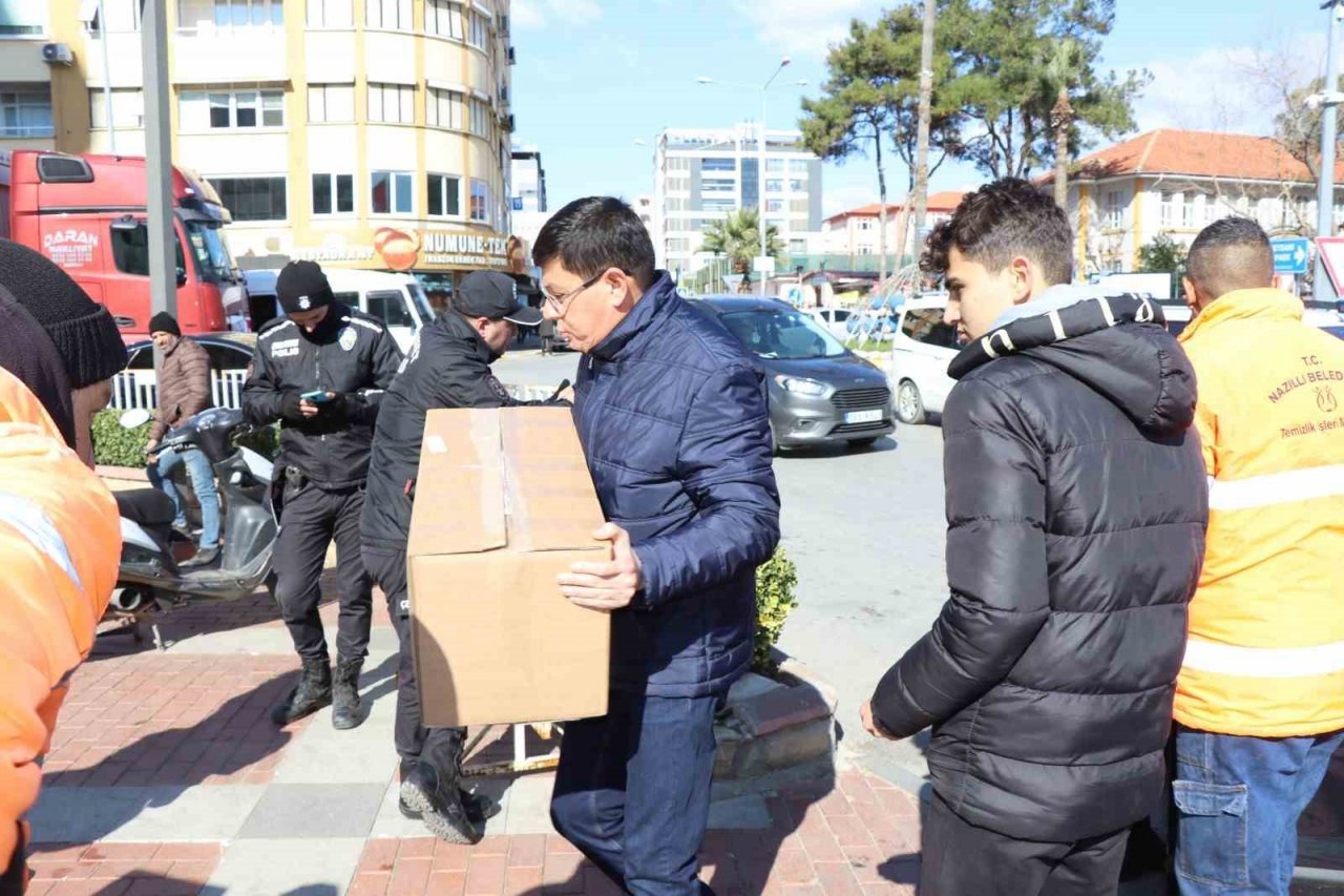 Nazilli’den 117’nci yardım aracı deprem bölgesine gönderildi