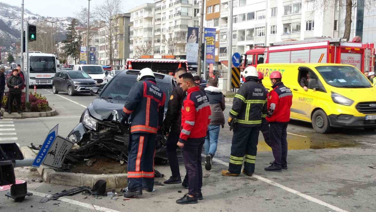 Ordu’da trafik kazası: 2 yaralı