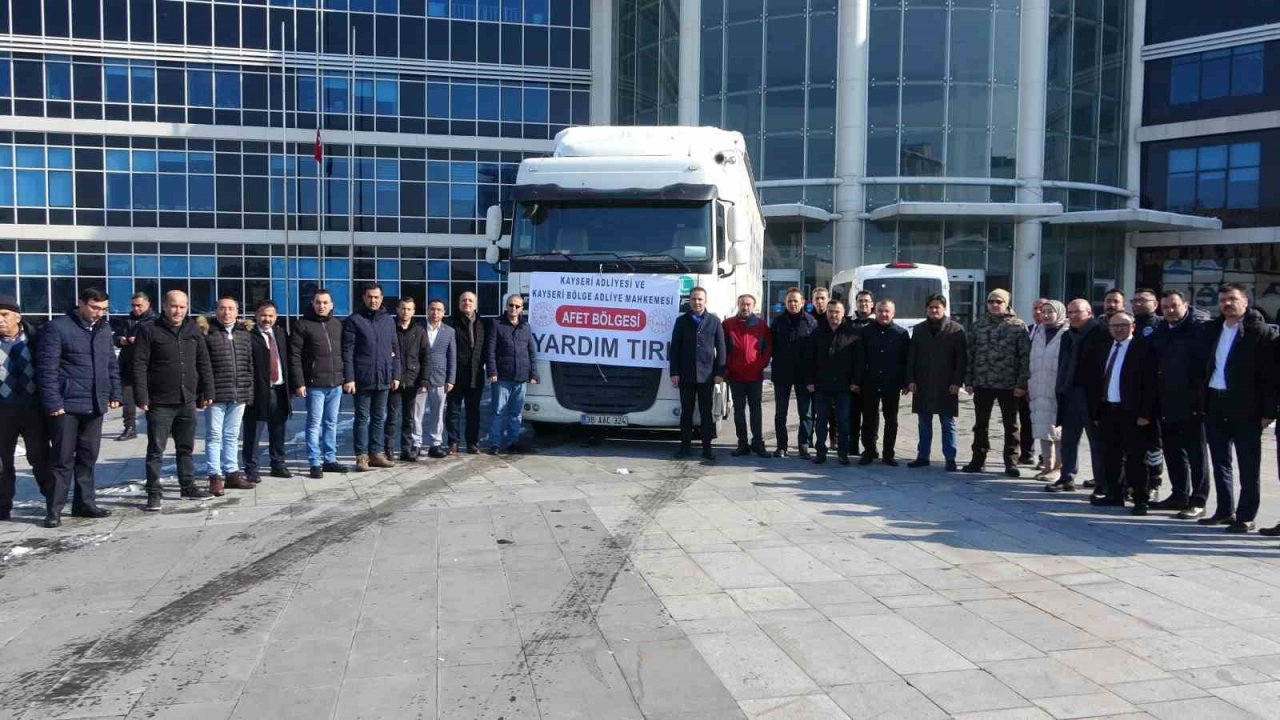 Kayseri Adliyesi’nden depremzedelere yardım eli