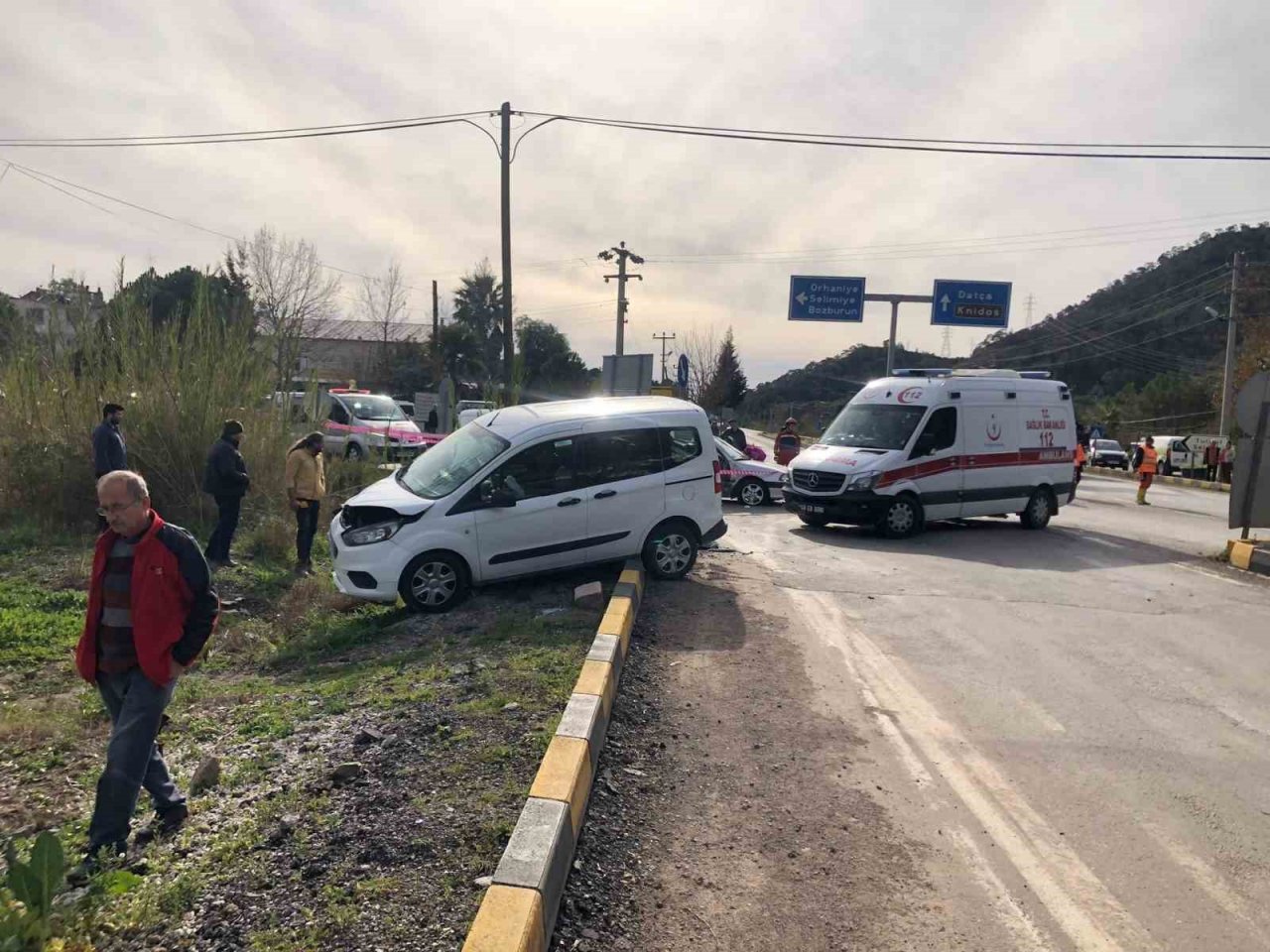 Marmaris’te zincirleme trafik kazası: 1 ölü, 2 yaralı