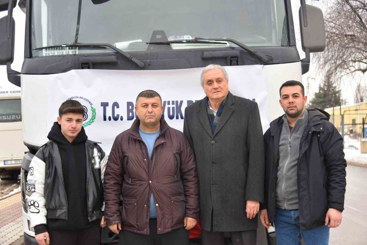 Bozüyük Belediyesi 8’inci yardım aracı yola çıktı