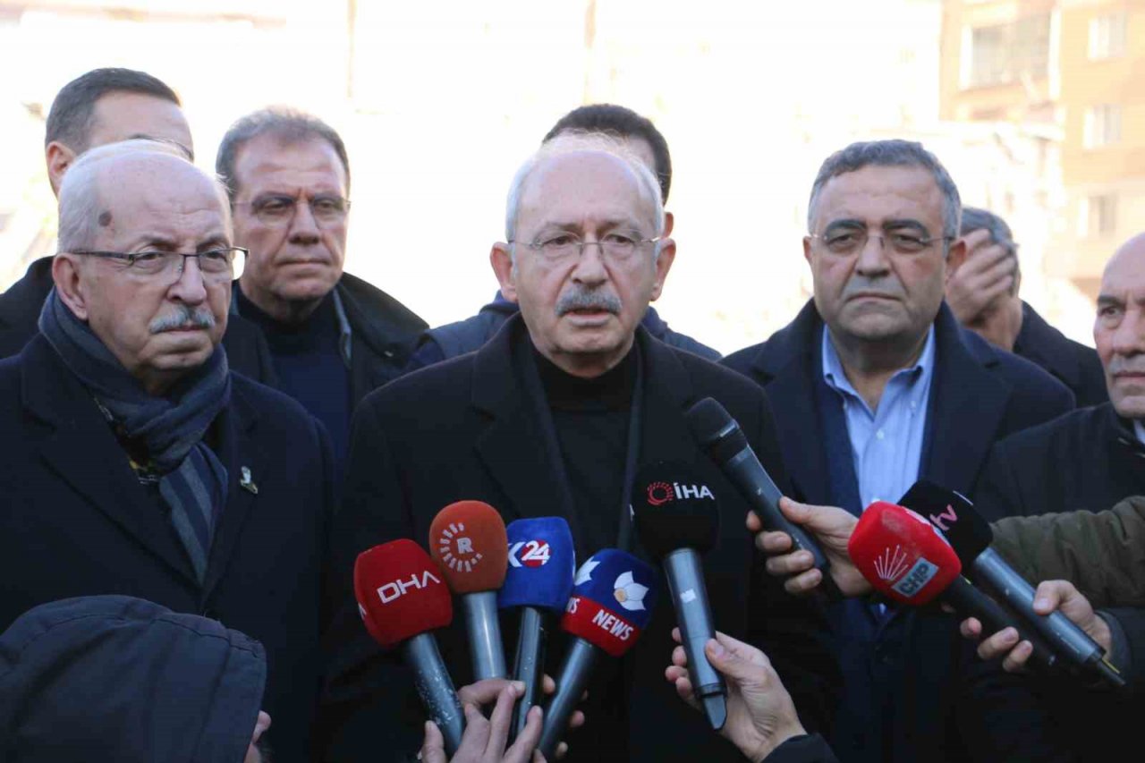 CHP Genel Başkanı Kılıçdaroğlu Diyarbakır’da deprem bölgesinde