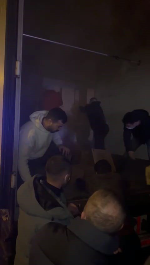 Bolu’dan Kahramanmaraş’a giden yardım tırı alev aldı