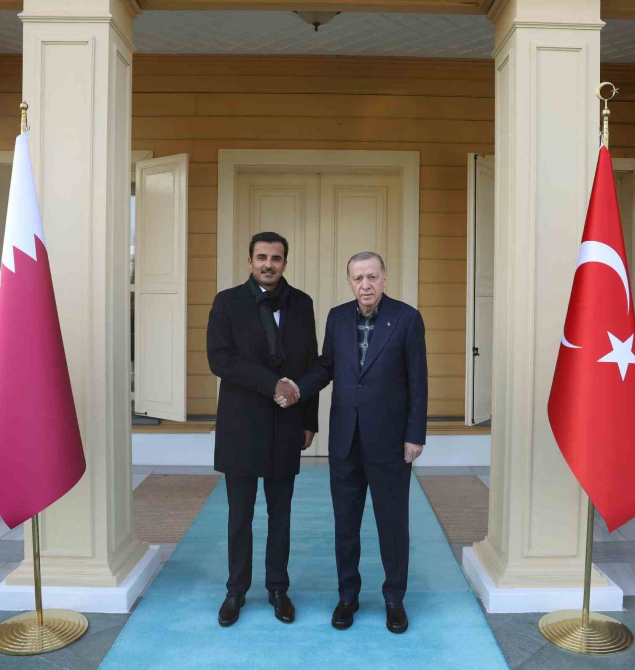 Cumhurbaşkanı Erdoğan, Katar Emiri Al Sani’yle görüştü