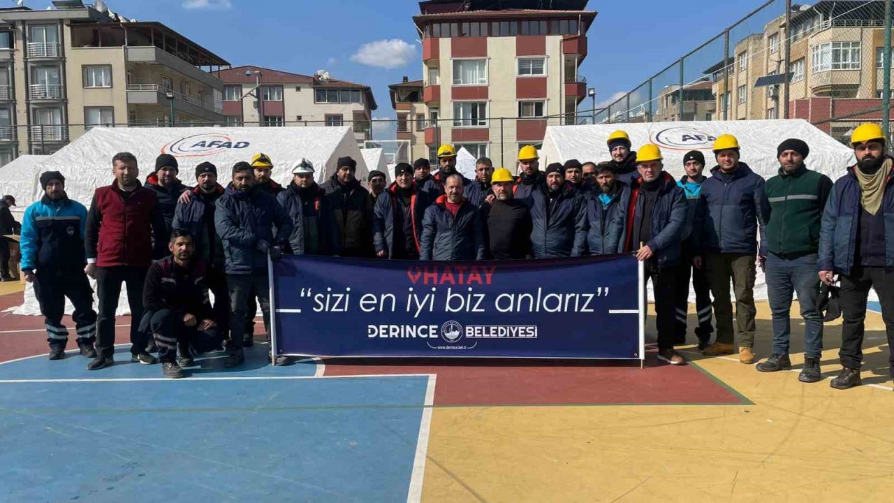 Derince Hatay’da tek yürek oldu